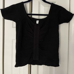 BP off the shoulder smocked top